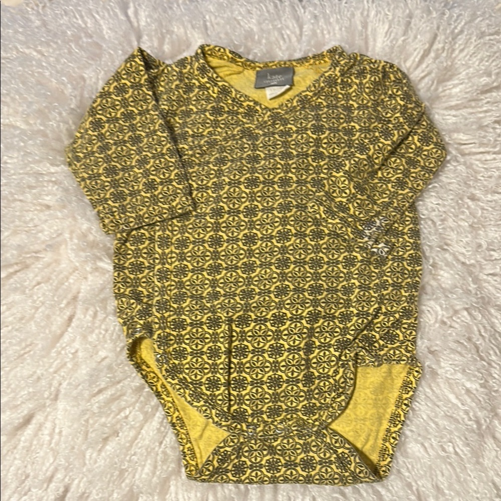 kate quinn Yellow Patterned Onesie